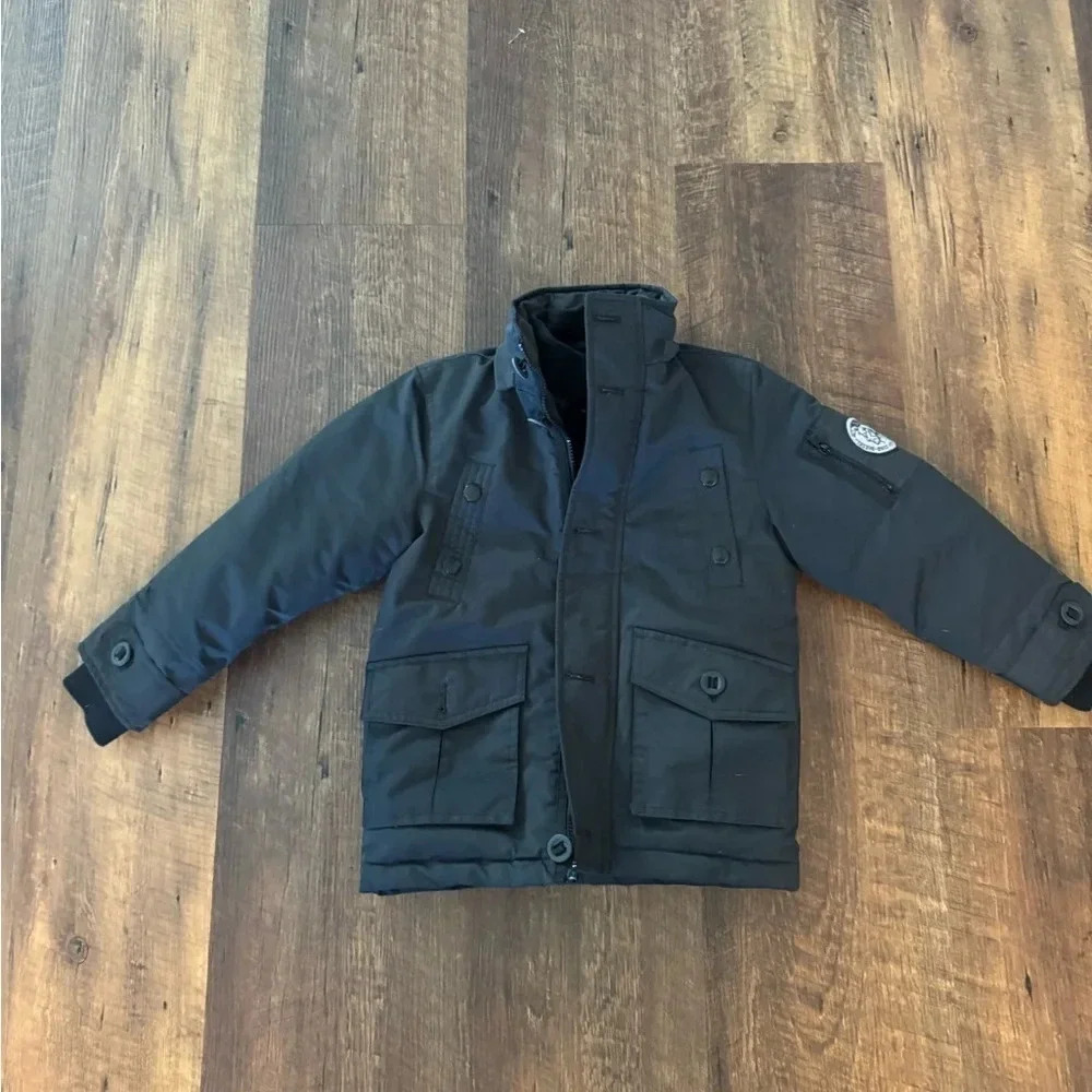 Diesel Kids Black Winter Coat 5/6